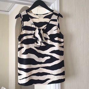 Kate Spade zebra stripe top!